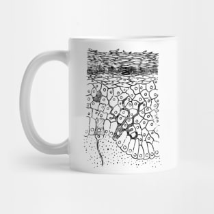 Anatomical skin layers Mug